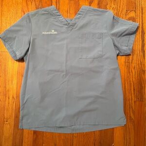 AdventHealth Gray Scrub Top
